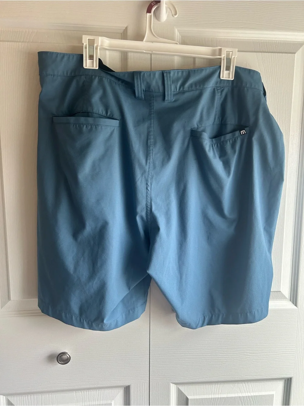 TravisMathew Men’s Performance Shorts – Size 38 – Light Blue